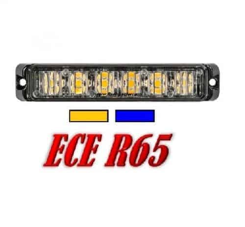 LT6 Pro LED Flitser ECER65 ECER10 12 24V – Led Kleur Blauw of Amber
