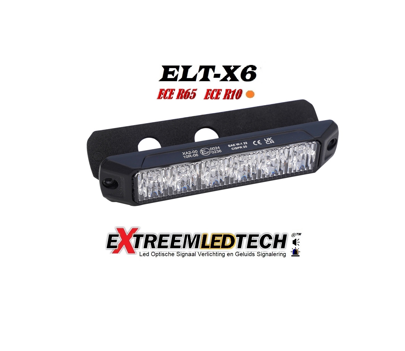 ELT-X6 Pro R65 K2 R10 EMC Amber slant pic