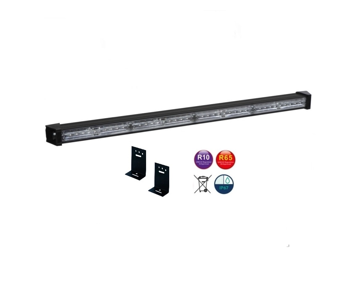 TXA-4 Opbouw Traffic Advisor Led kleur Amber 27 Flits Patronen ECER65 ECER10 IP67 12-24V